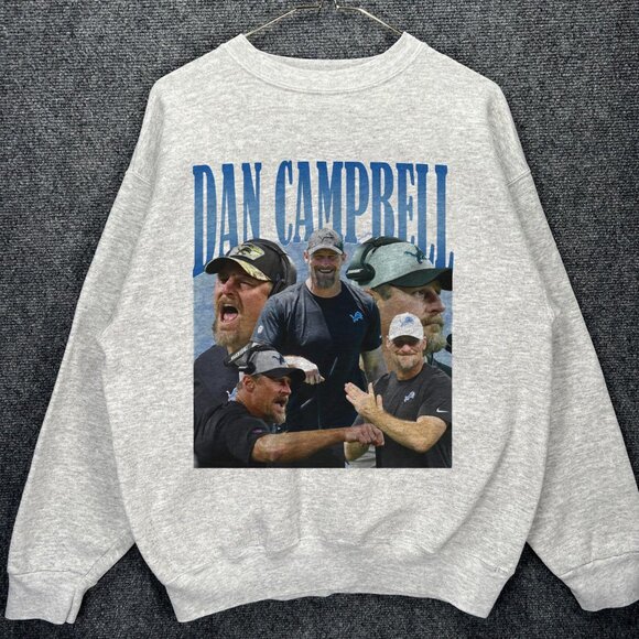 Dan Campbell Vintage Sweatshirt Dan Campbell Shirt, Dan Campbell shirt - Picture 1 of 2